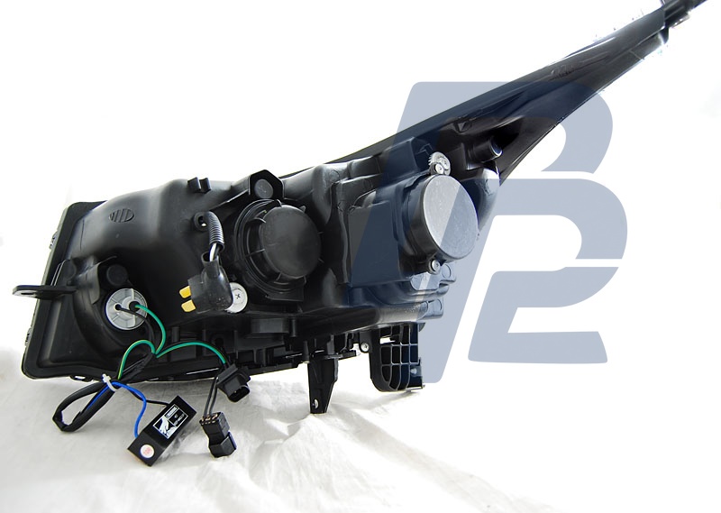 Headlights for Chevrolet Cruze 2009–2012 Tube Light Black US Version - 2