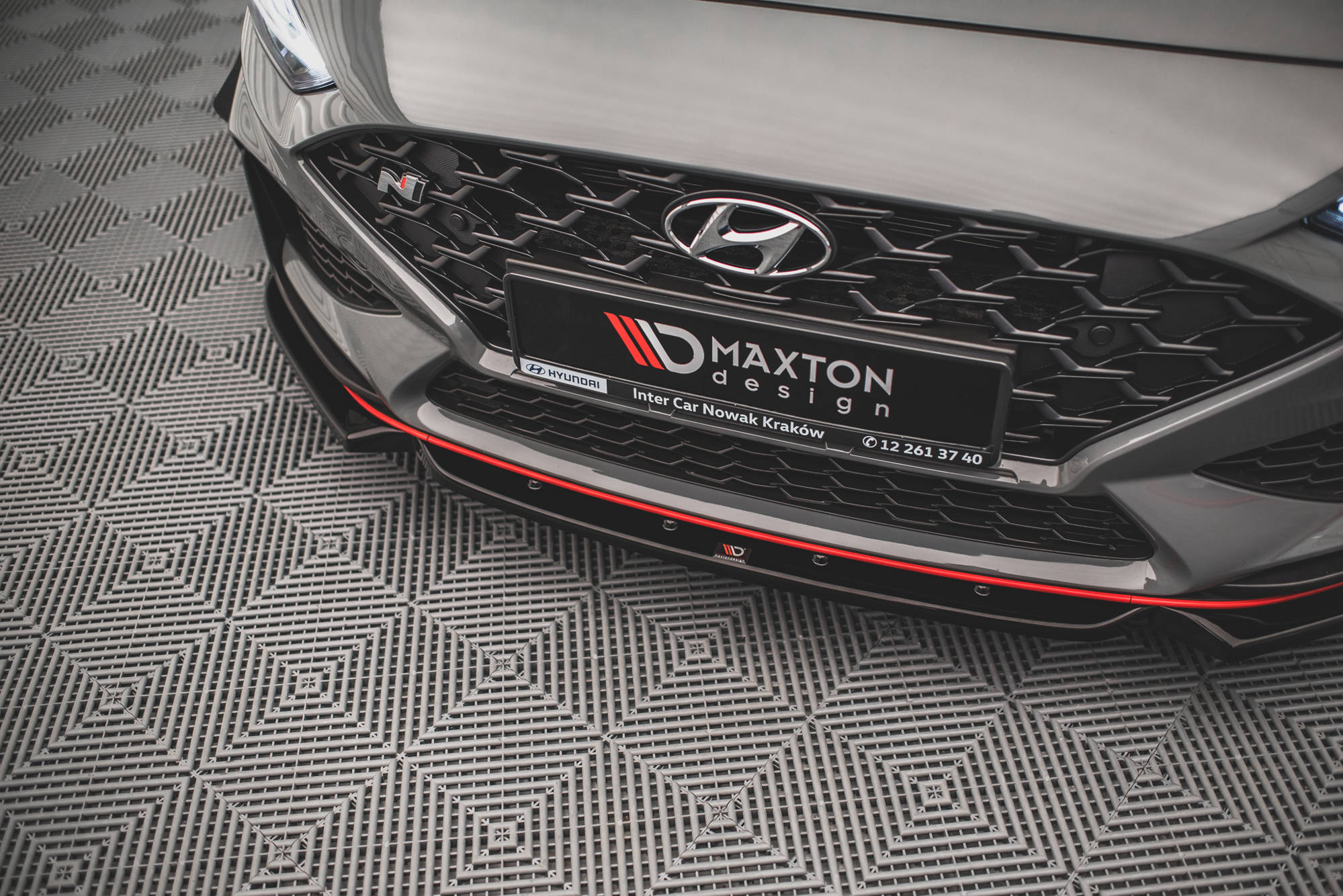 FRONT SPLITTER V.1 + FLAPS SUITABLE FOR HYUNDAI I30 N / I30 N-LINE HATCHBACK/FASTBACK MK3 FACELIFT – MAXTON DESIGN - 3