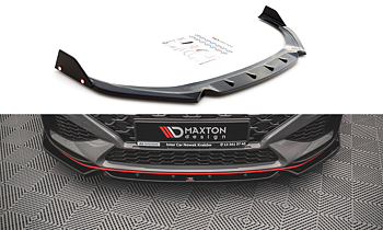 FRONT SPLITTER V.1 + FLAPS SUITABLE FOR HYUNDAI I30 N / I30 N-LINE HATCHBACK/FASTBACK MK3 FACELIFT – MAXTON DESIGN