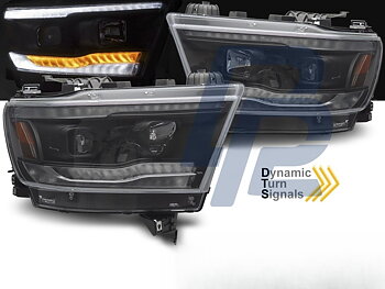 STRÅLKASTARE DODGE RAM 2019-2022 SVART TUBE SEQ