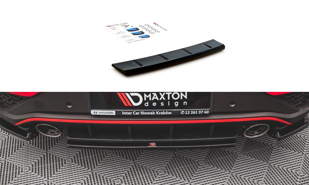 Central Rear Splitter Hyundai I30 N Hatchback Mk3 Facelift (2020-)