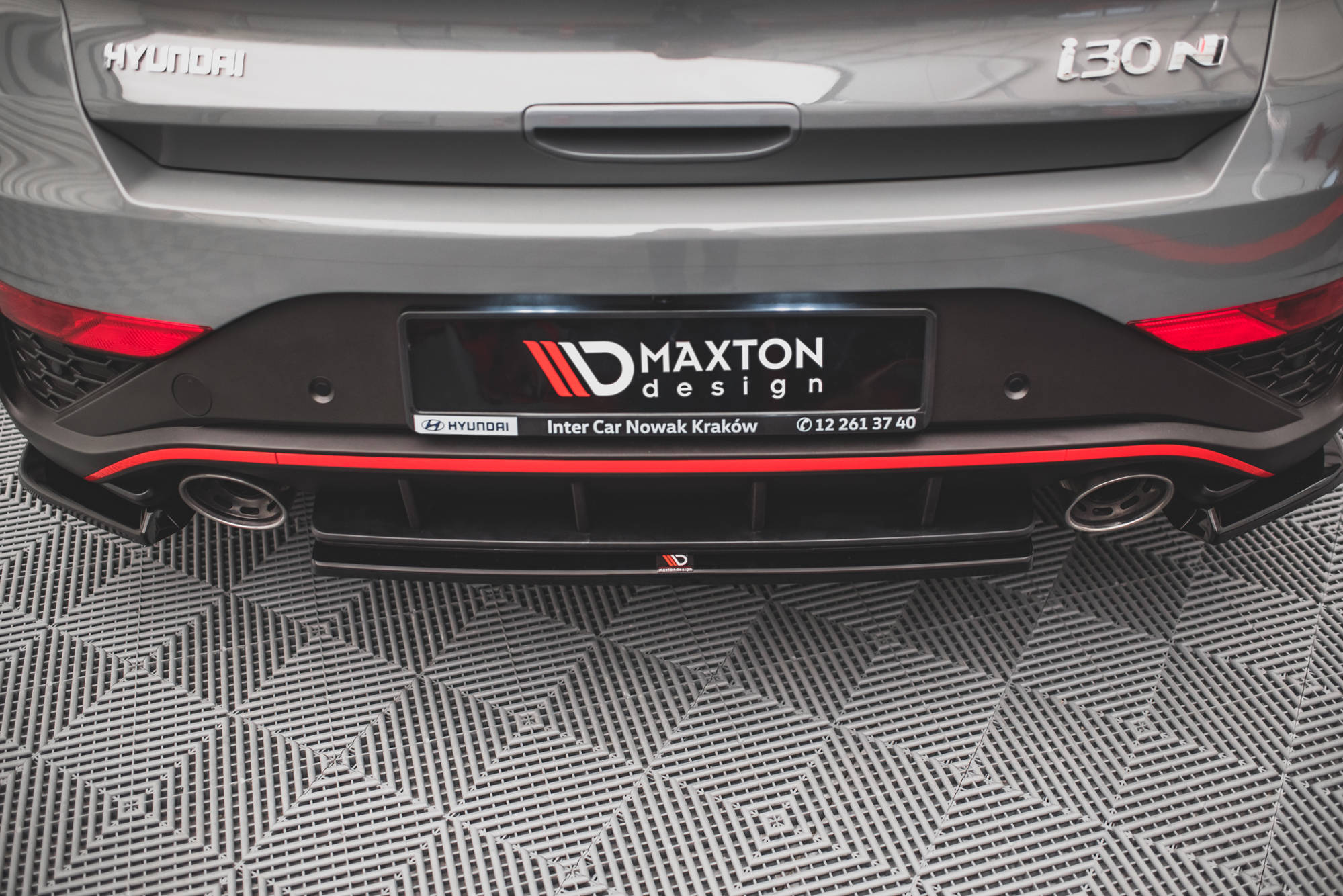 Central Rear Splitter Hyundai I30 N Hatchback Mk3 Facelift (2020-) - 2