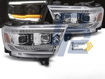 STRÅLKASTARE DODGE RAM 2019-2022 KROM TUBE SEQ