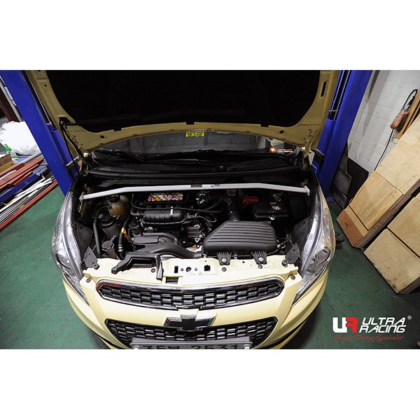 CHEVROLET SPARK 10+ ULTRARACING 2-POINT FRONT UPPER STRUTBAR