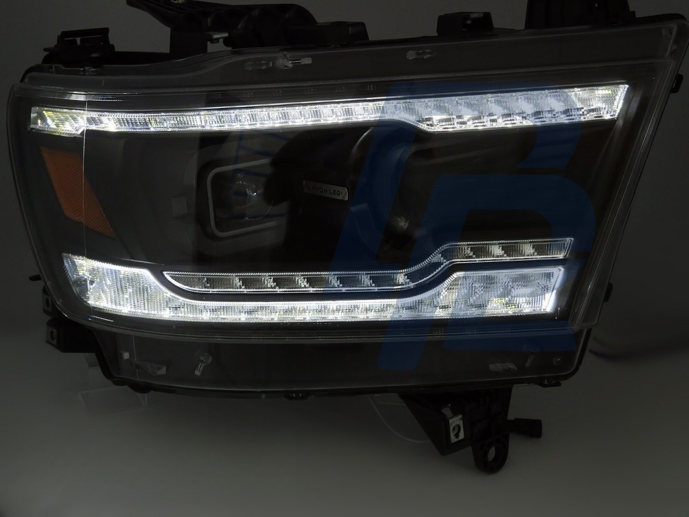 Full LED Headlights Black for Dodge Ram 2019–2022 - 4