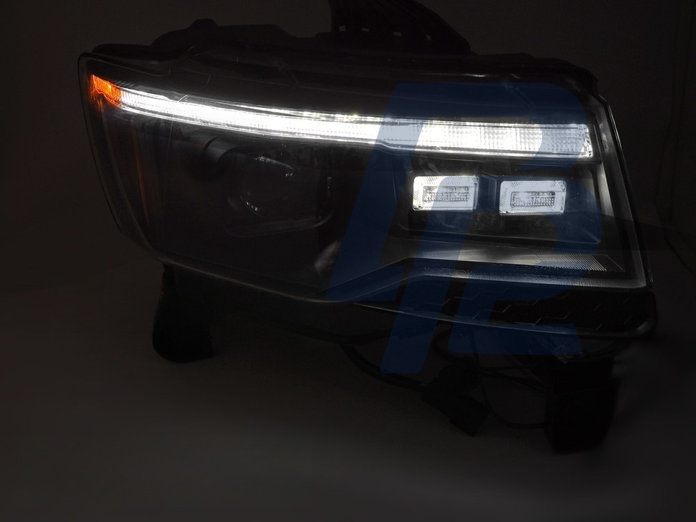 Headlights for Jeep Grand Cherokee 14-21 Black Tube Light Sequential HID - 2