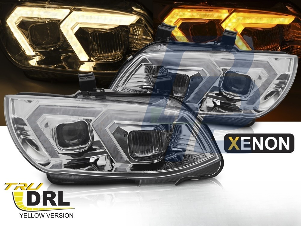 Xenon Headlights Yellow LED Chrome DRL for BMW E92 / E93 LCI 2010–2013 - 2