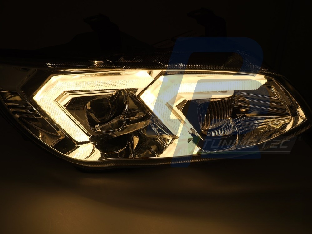 Xenon Headlights Yellow LED Chrome DRL for BMW E92 / E93 LCI 2010–2013 - 6