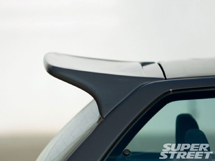 HONDA CIVIC 88-91 3D CHARGESPEED STYLE REAR SPOILER FRP - 2