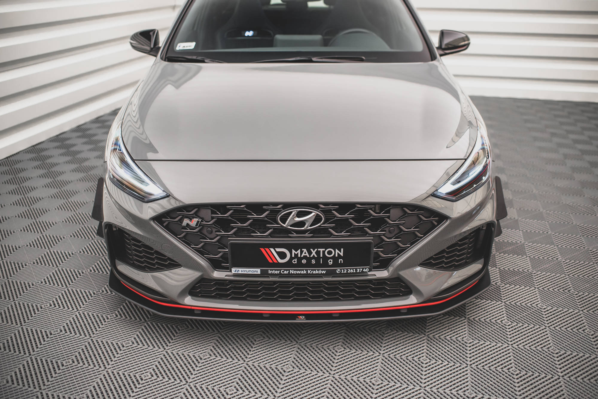 STREET PRO FRONT SPLITTER SUITABLE FOR HYUNDAI I30 N HATCHBACK/FASTBACK MK3 FACELIFT – MAXTON DESIGN - 2