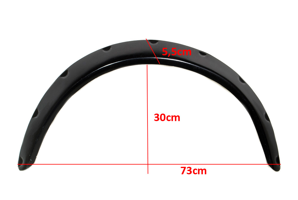 UNIVERSAL FENDER FLARES 4-PIECE SET FRP [SIX] - 4