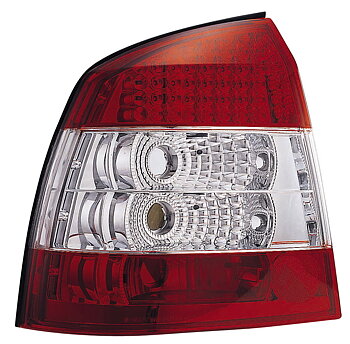 OPEL ASTRA G 3/5D RED/CLEAR LED TAILLIGHTS