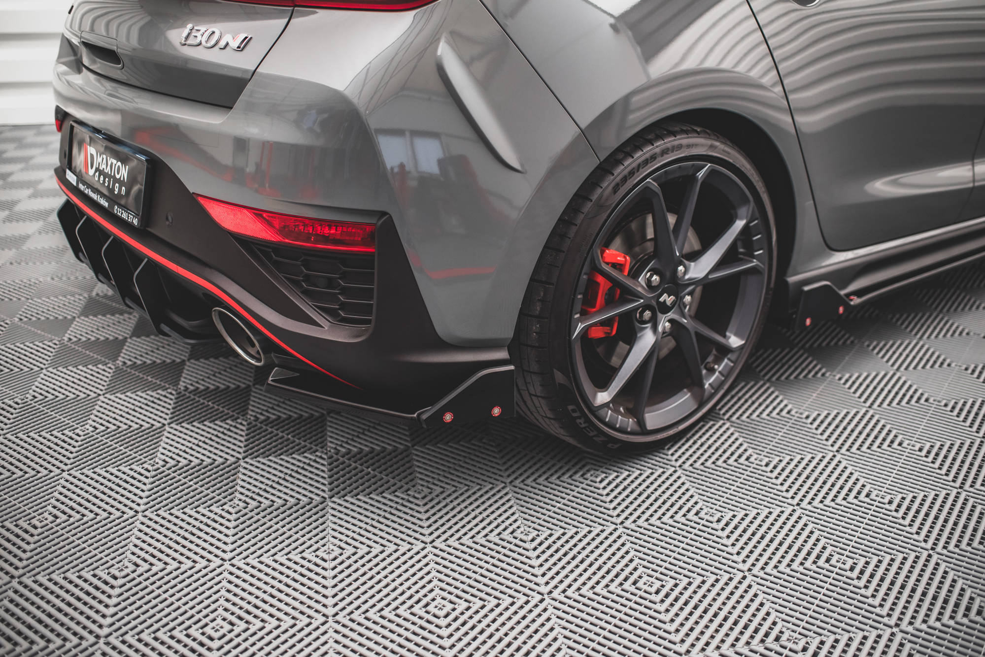 Rear Side Splitters V.1 + Flaps Hyundai I30 N Hatchback Mk3 Facelift - 4