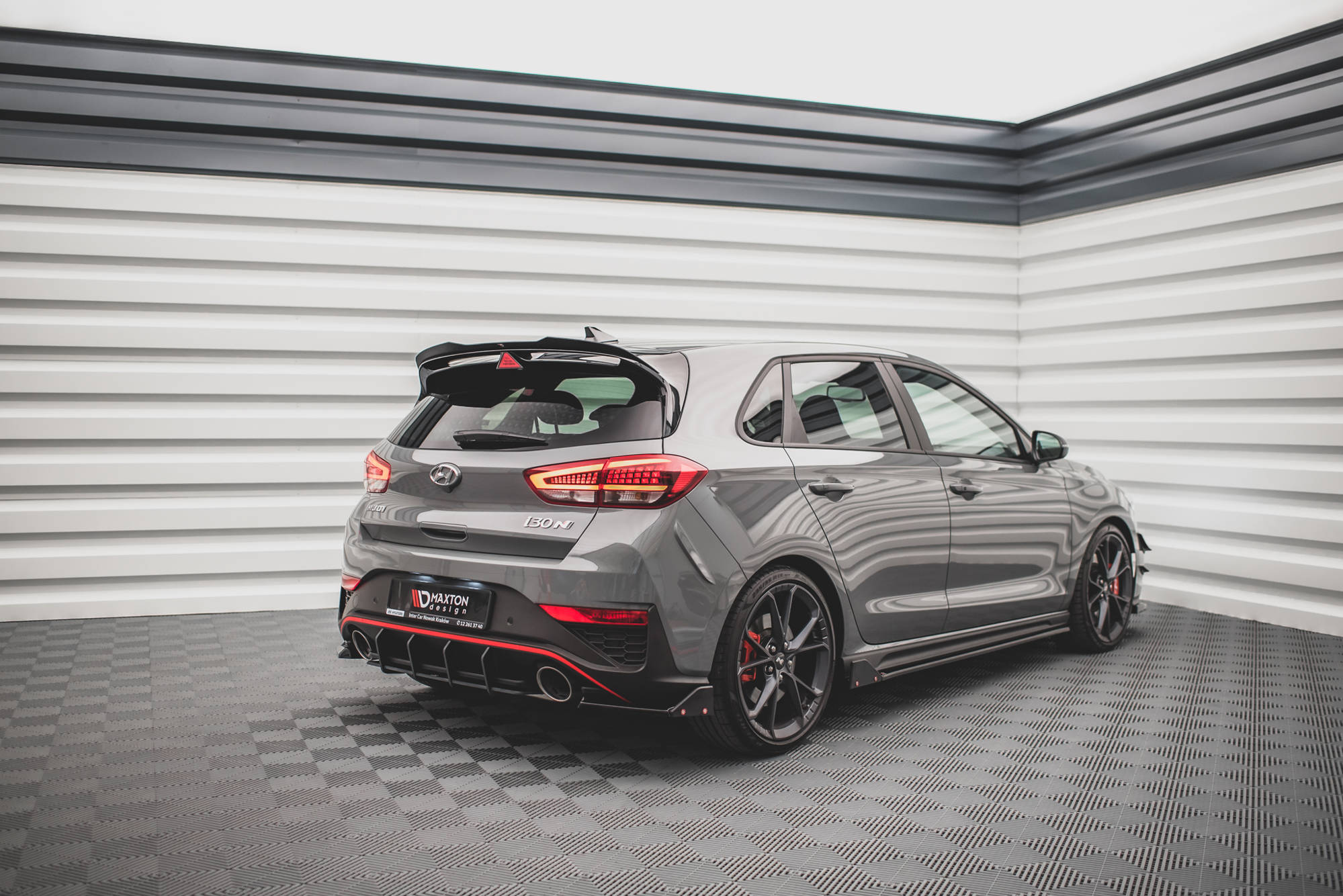 Rear Side Splitters V.1 + Flaps Hyundai I30 N Hatchback Mk3 Facelift - 3