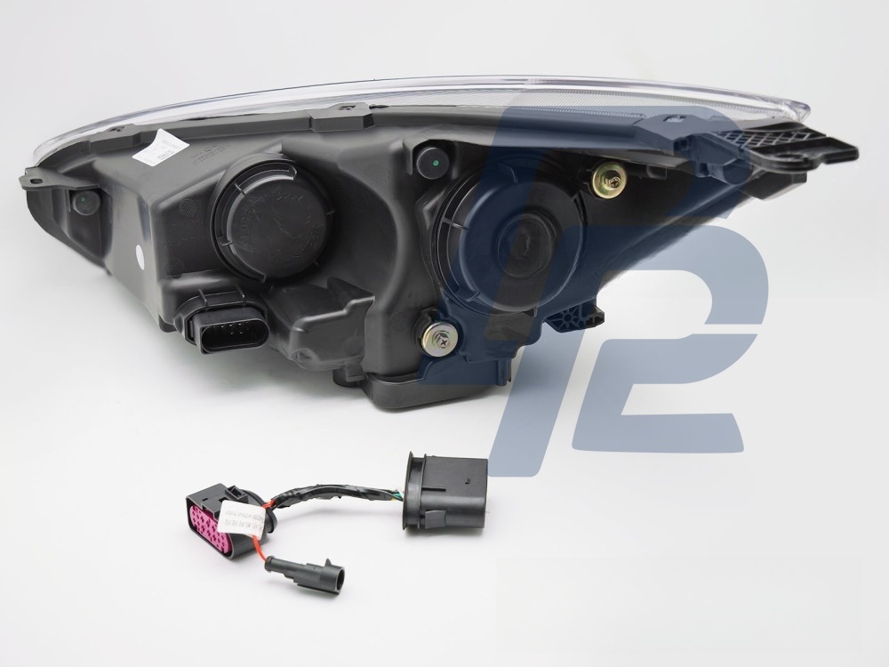 Headlights for Ford Focus MK3 2014–2018 Black LED DRL - 4