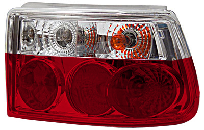 OPEL ASTRA F HB 91-98 RED/CLEAR TAILLIGHTS