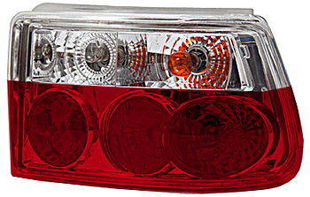 OPEL ASTRA F HB 91-98 RED/CLEAR TAILLIGHTS