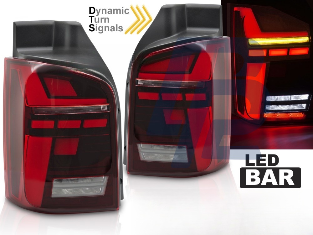 LED Bar Tail Lights Red Sequential for VW T5 04.2003–2009 / 2010–2015 - 4