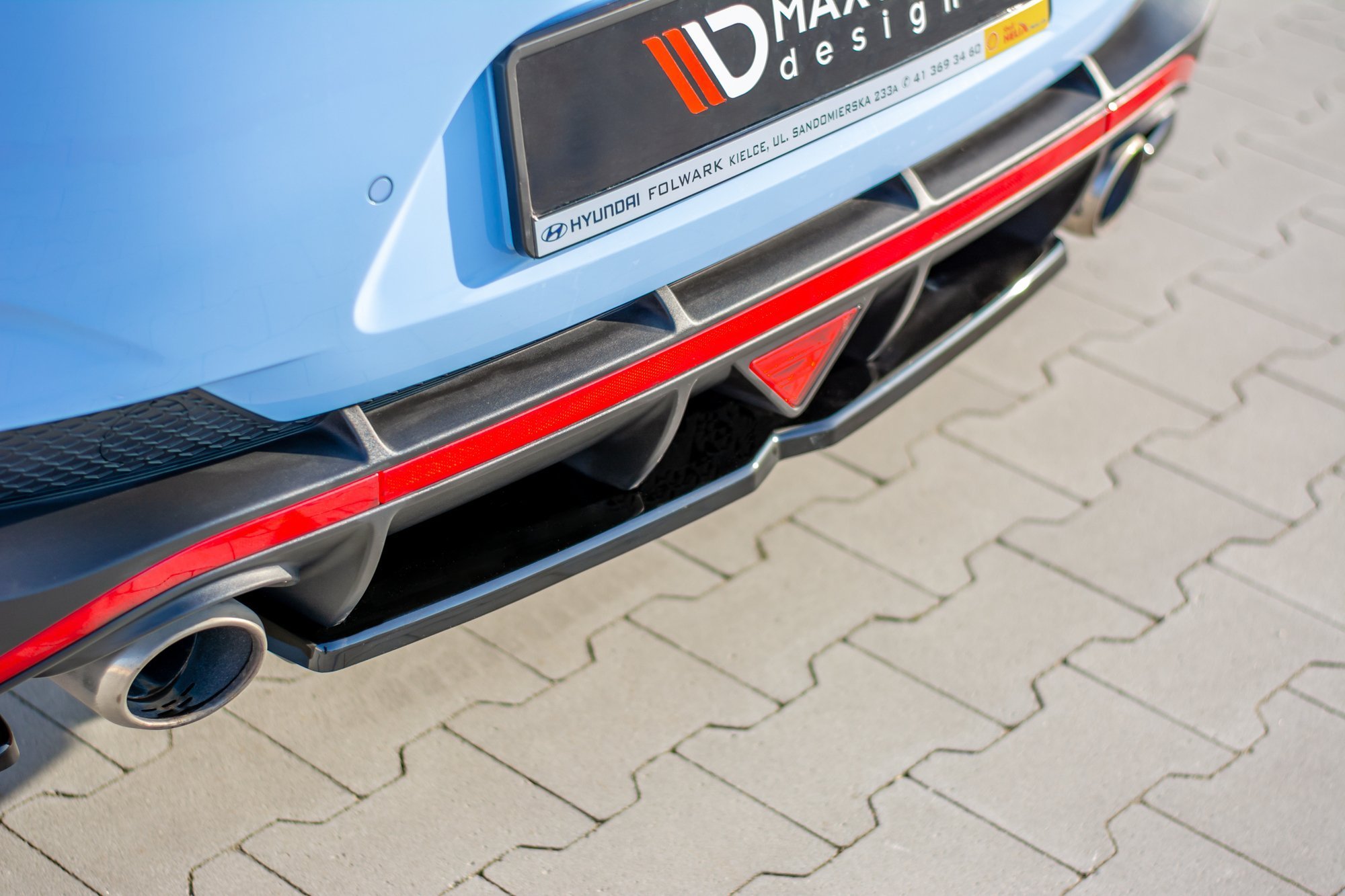 Central Rear Splitter Hyundai I30 Mk3 N Fastback - 4