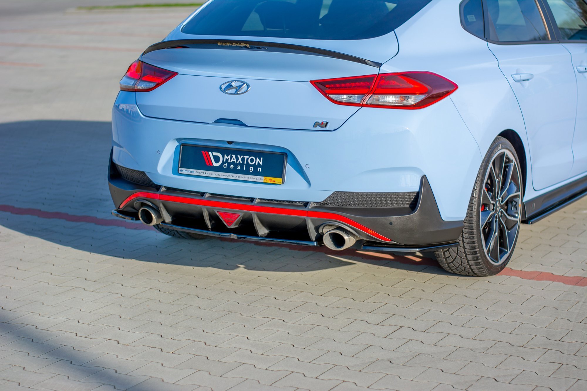 Central Rear Splitter Hyundai I30 Mk3 N Fastback - 2