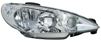 PEUGEOT 206 02+ + GTI 99+ CLEAR HEADLIGHTS