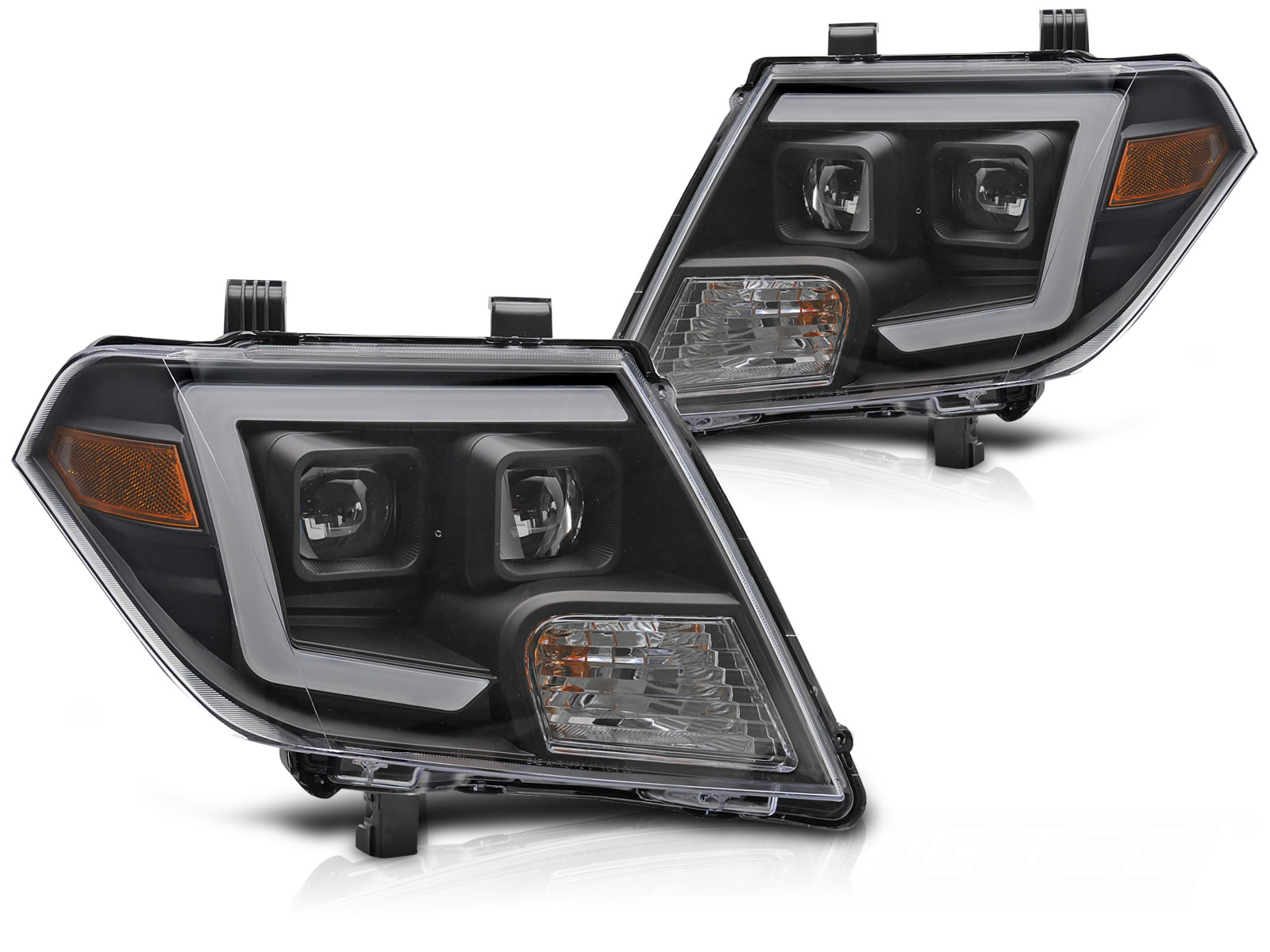 STRÅLKASTARE NISSAN FRONTIER 2010-2014 TUBE LIGHT SVART