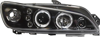 PEUGEOT 306 97-99 BLACK ANGELEYE HEADLIGHTS
