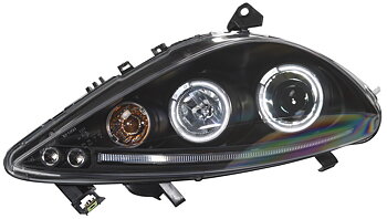 PEUGEOT 307 01-05 BLACK ANGELEYE HEADLIGHTS