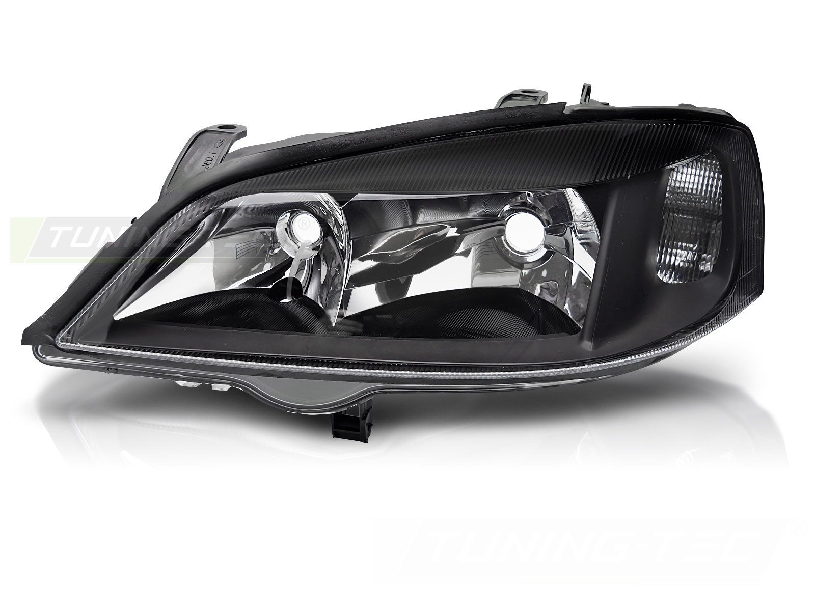 Headlights Black Left Side TYC for Opel Astra G 1997–2004