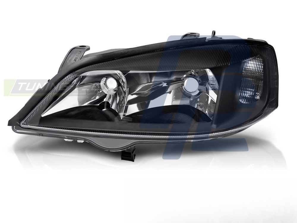 Headlights Black Left Side TYC for Opel Astra G 1997–2004 - 2