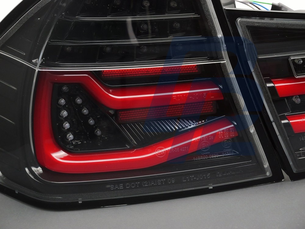 LED Bar Tail Lights Black Sequential for BMW E90 2009–2011 - 5