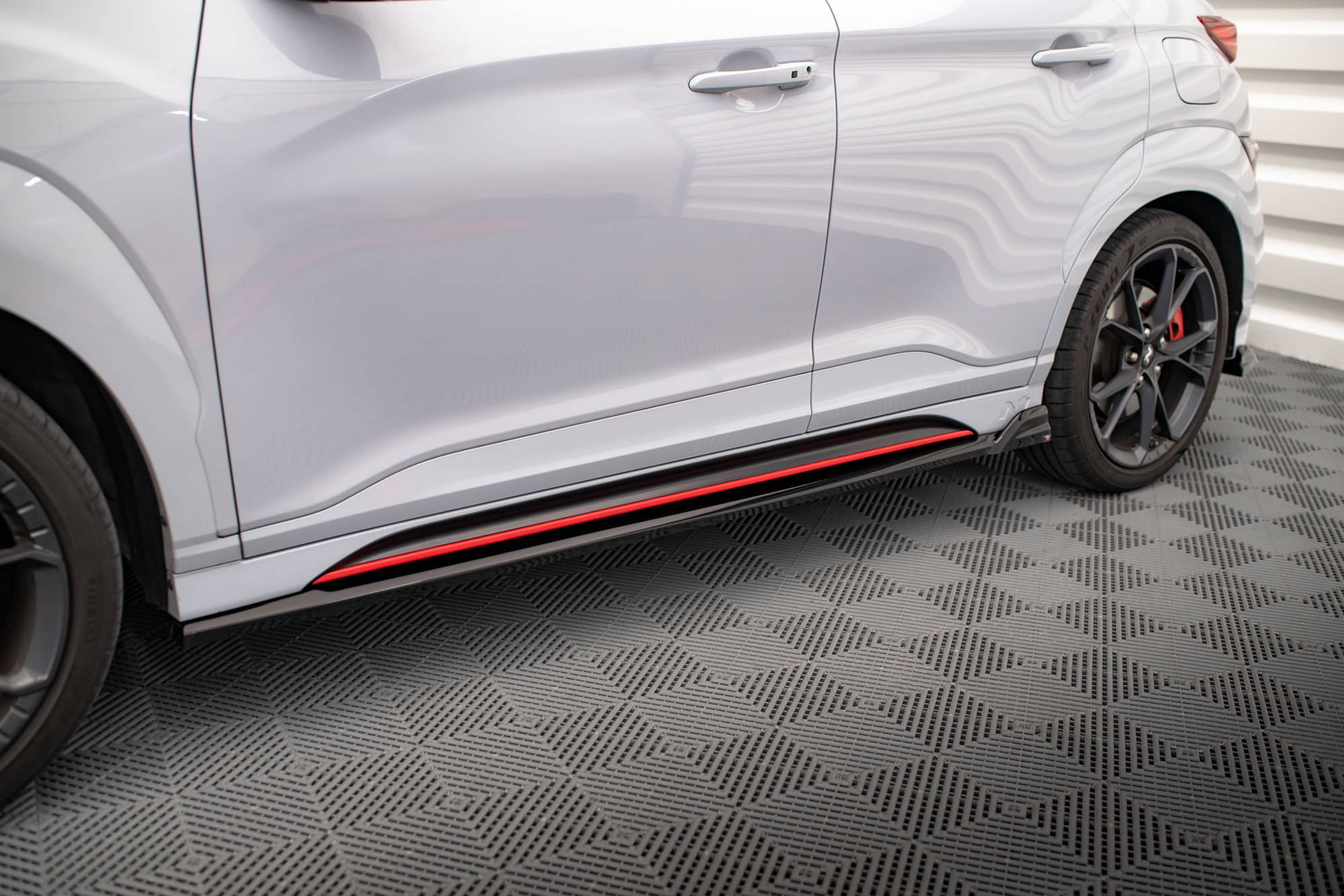 Side Skirts Diffusers V.1 + Flaps Hyundai Kona N Mk1 - 6