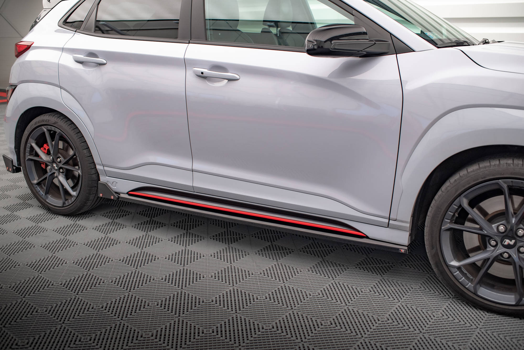 Side Skirts Diffusers V.1 + Flaps Hyundai Kona N Mk1 - 7