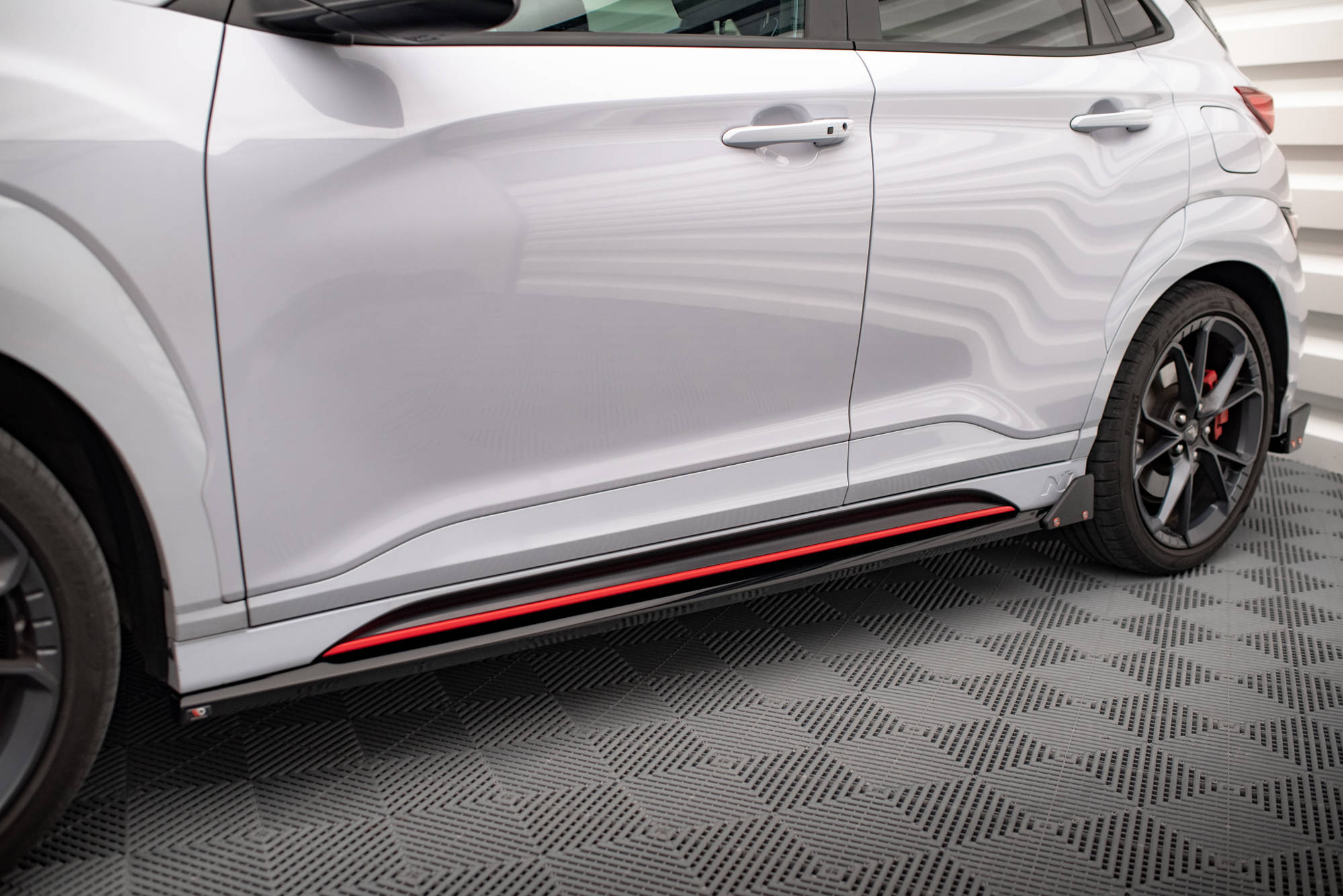 Side Skirts Diffusers V.1 + Flaps Hyundai Kona N Mk1 - 4