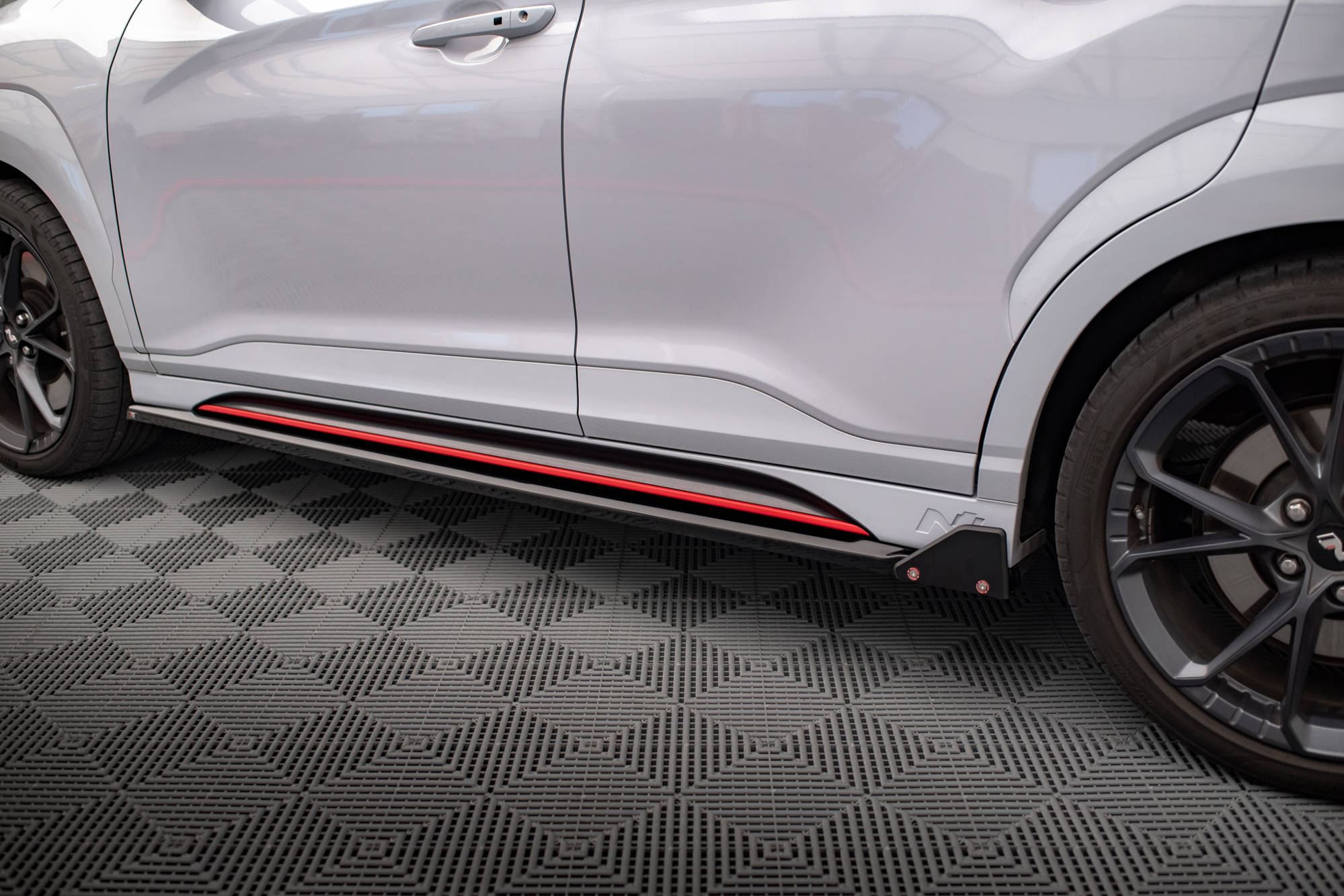 Side Skirts Diffusers V.1 + Flaps Hyundai Kona N Mk1 - 5