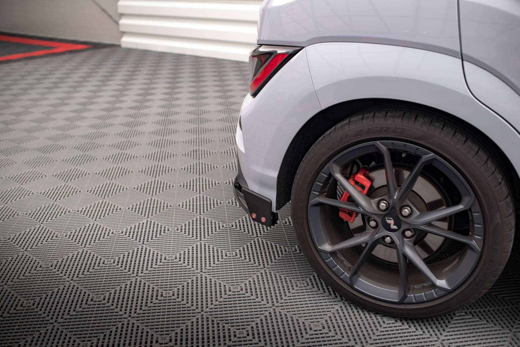 Rear Side Splitters V.1 + Flaps Hyundai Kona N Mk1 - 4