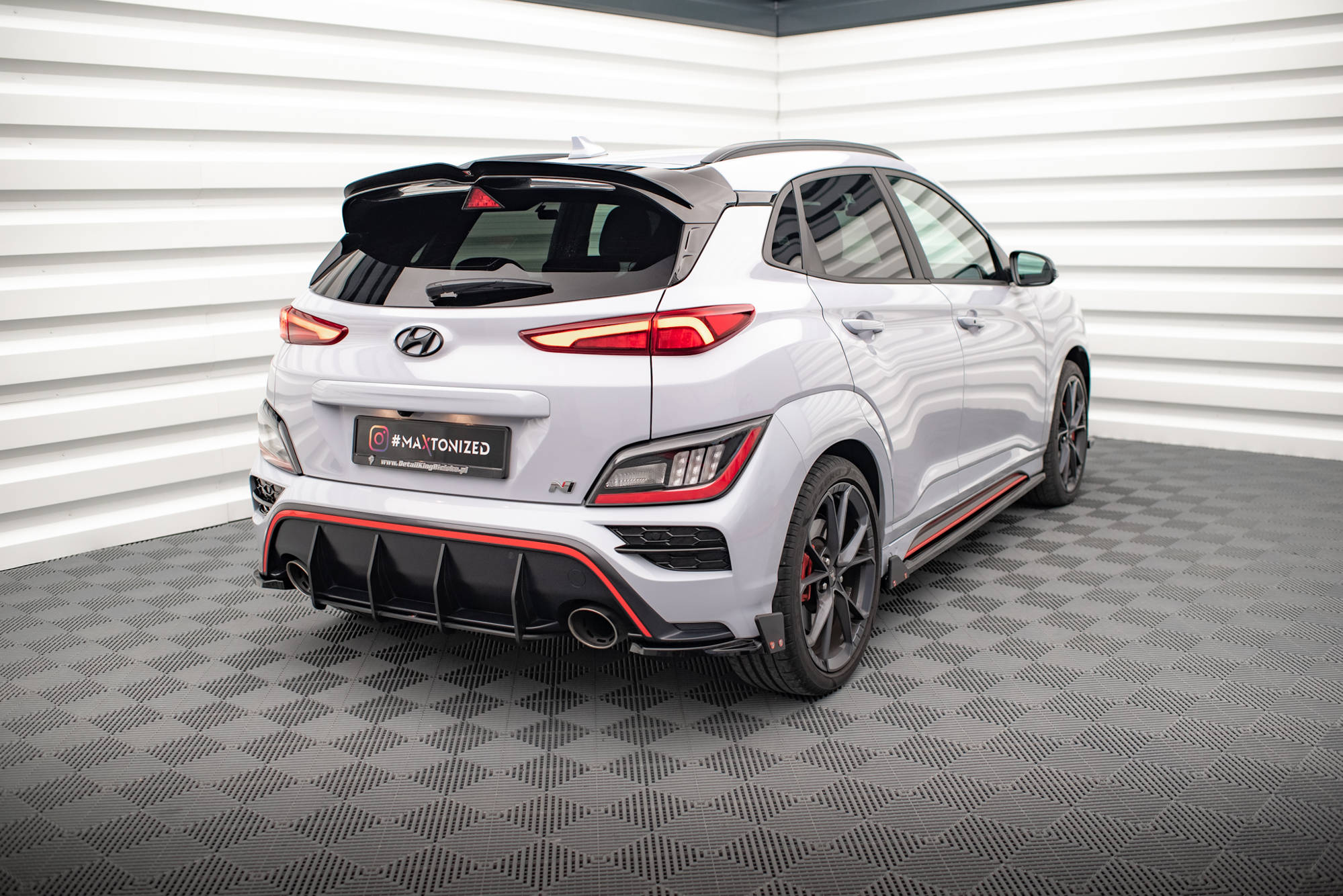Rear Side Splitters V.1 + Flaps Hyundai Kona N Mk1 - 2
