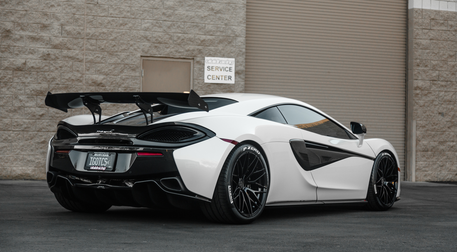 CARBON FIBER REAR SPOILER 67 INCH MCLAREN 570S AGENCY POWER - 8