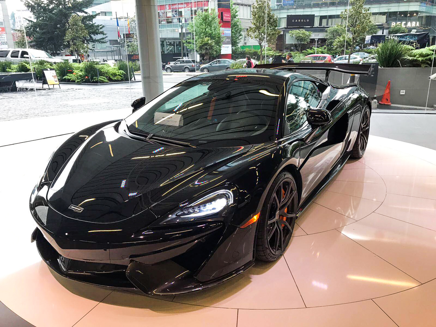 CARBON FIBER REAR SPOILER 67 INCH MCLAREN 570S AGENCY POWER - 10