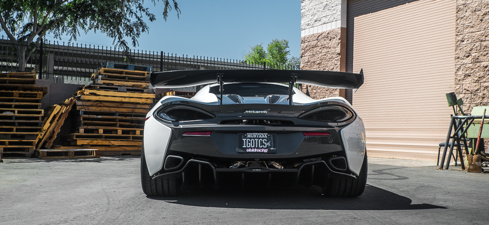 CARBON FIBER REAR SPOILER 67 INCH MCLAREN 570S AGENCY POWER - 4