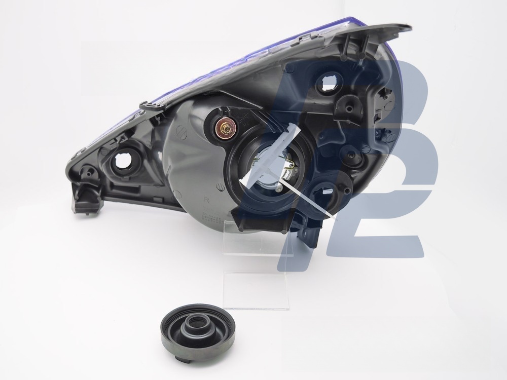 Right Headlight Black TYC for Honda Jazz Fit 2002–2004 - 2