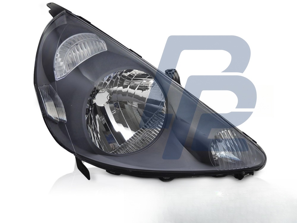 Right Headlight Black TYC for Honda Jazz Fit 2002–2004 - 3