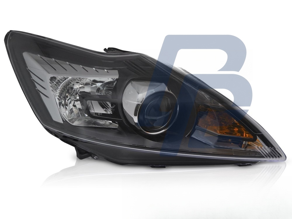 Headlight AFS Black Right Side TYC for Ford Focus MK2 2008–2010 - 2
