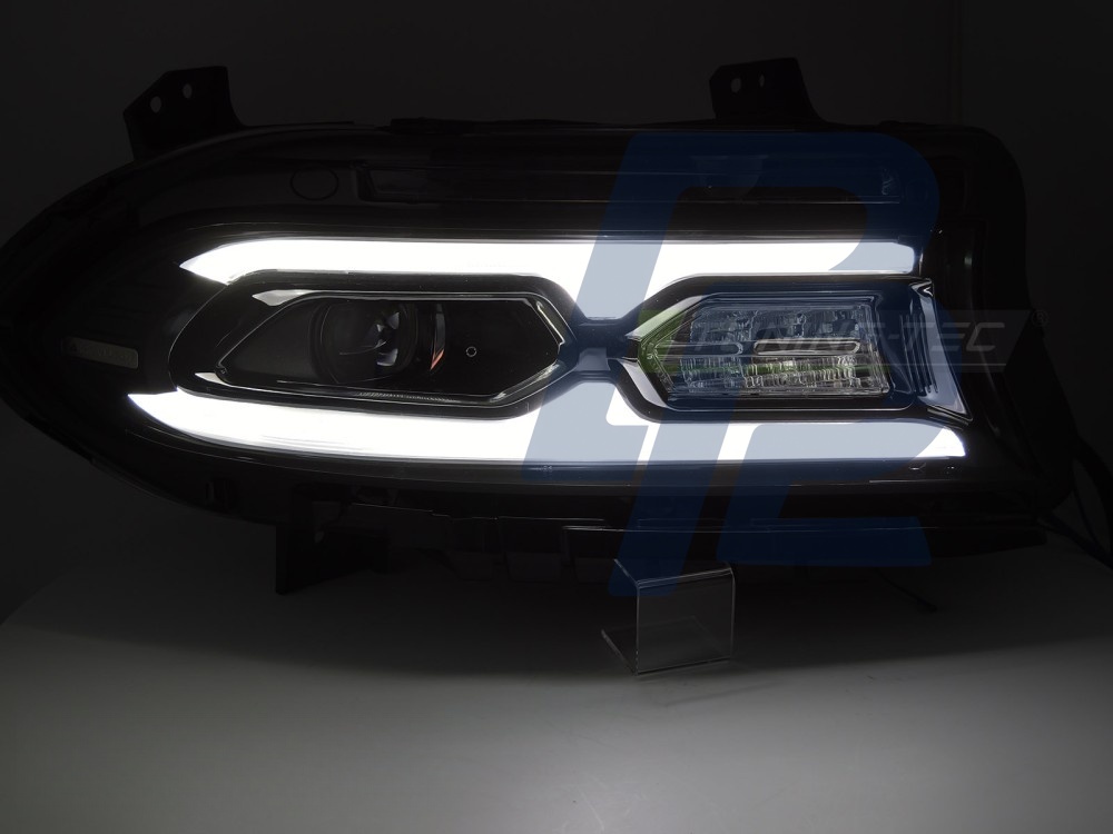 Full LED Headlights Black for Dodge Charger 2014–2023 - 3