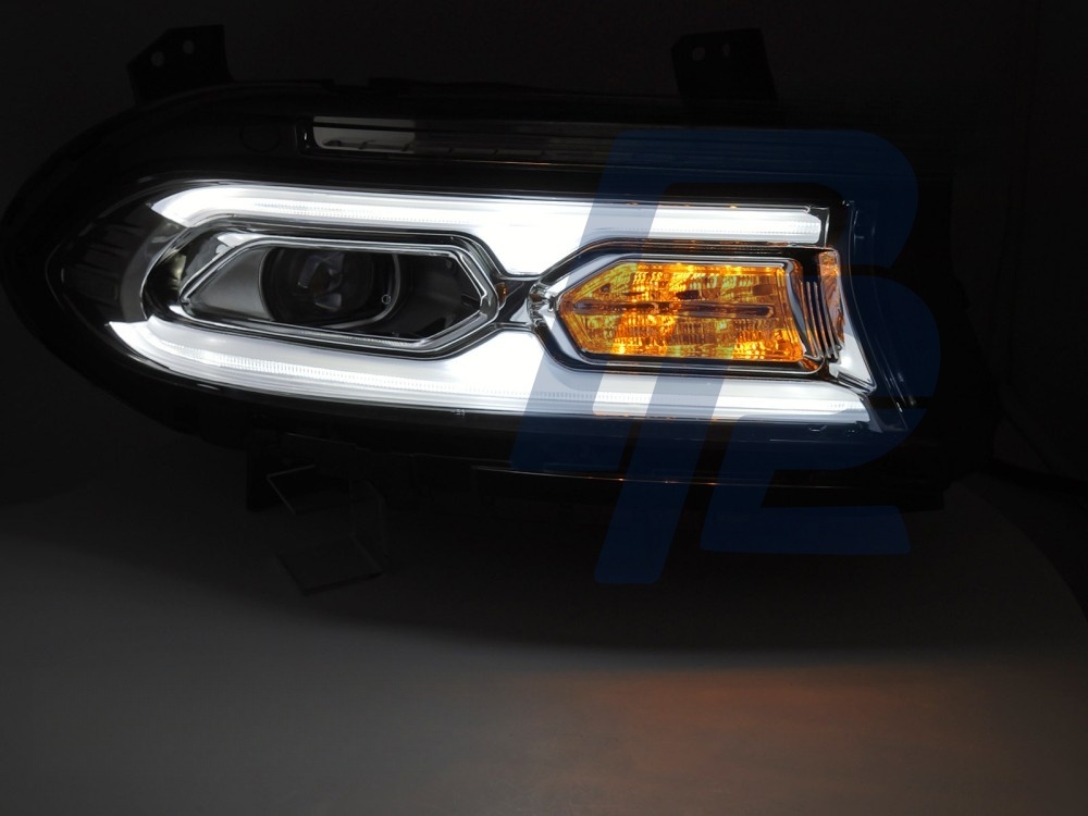 Full LED Headlights Chrome for Dodge Charger 2014–2023 - 2