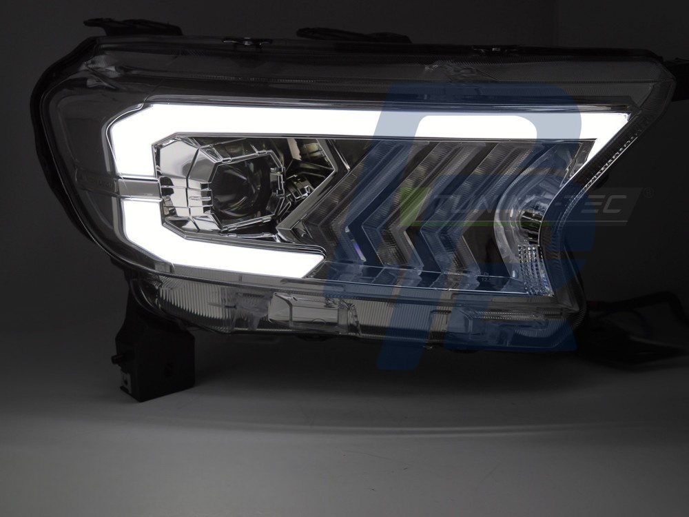 Headlights Tube Light Chrome for Ford Ranger V 2016–2022 - 4