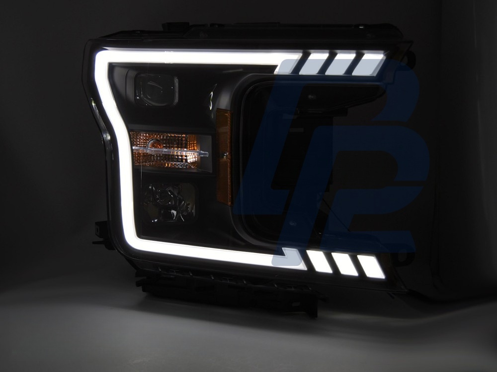 Headlights Tube Light Black for Ford F150 MK13 2017–2020 - 5