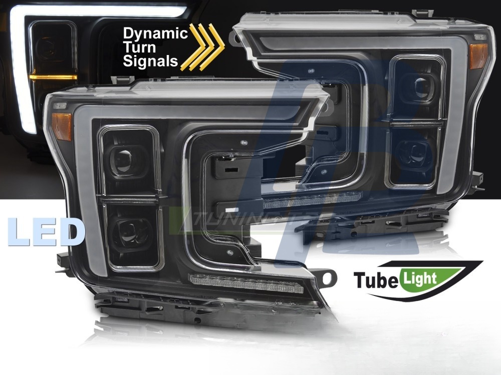 Full LED Headlights Black for Ford F150 MK13 2017–2020 - 3