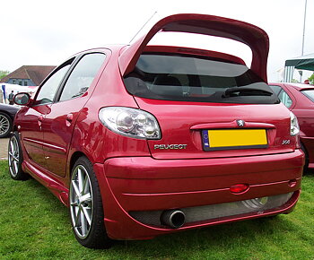PEUGEOT 206 2/4D COMPLETE CHROME TAILLIGHTS