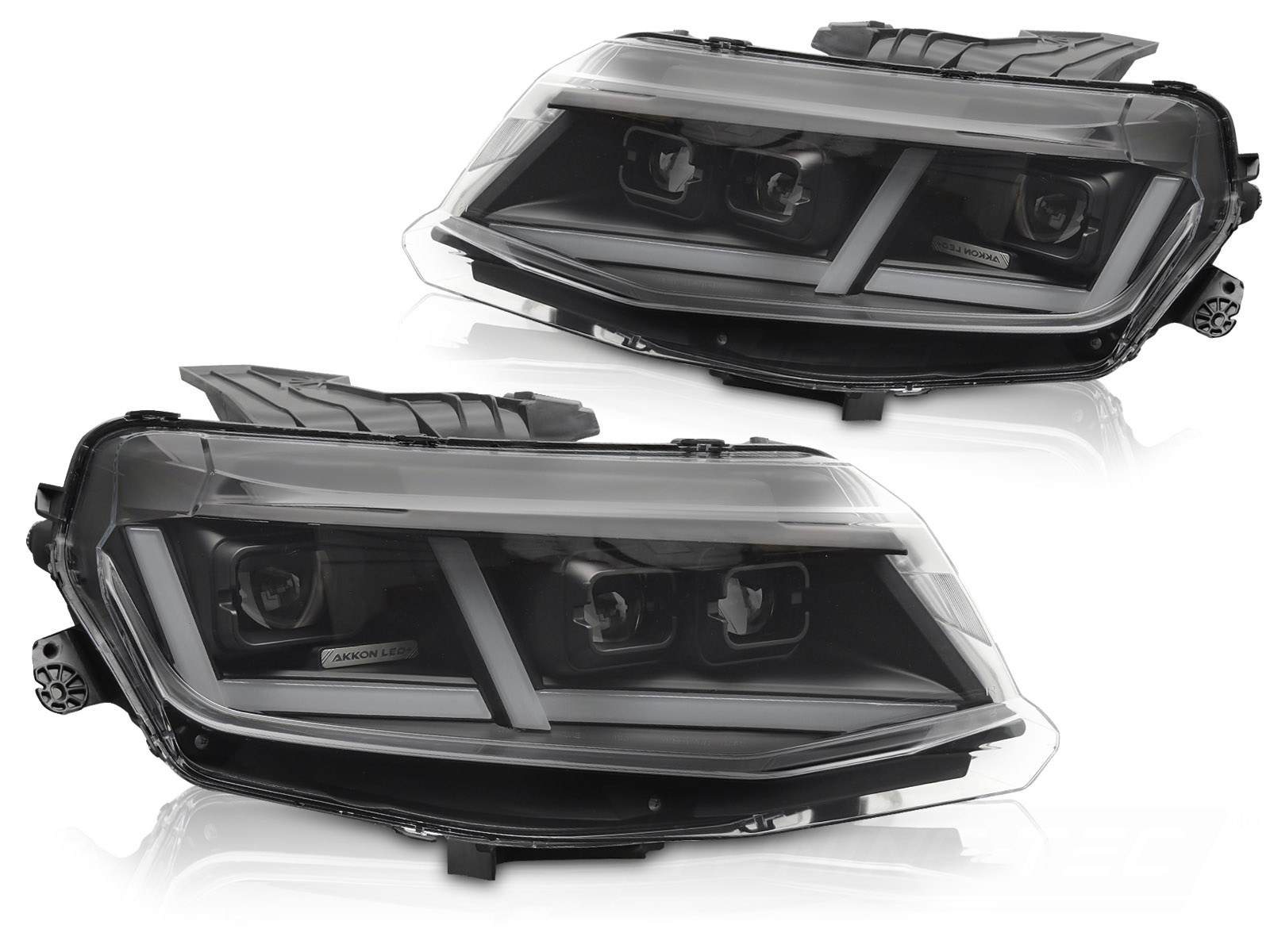 FULL-LED-STRÅLKASTARE CHEVROLET CAMARO 2016-2018 FULL LED SVART